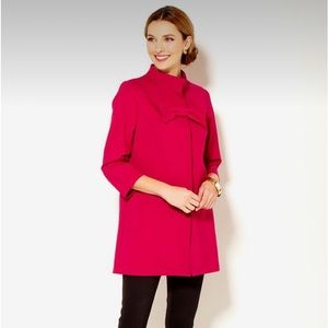 BLACK Sara Campbell Black Ponte Topper with Bow XS